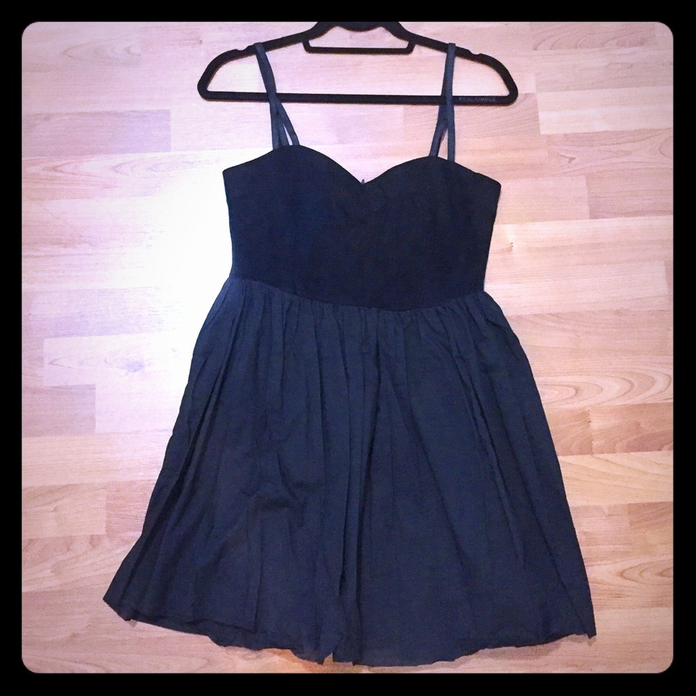 One Teaspoon Black Spaghetti Strap Mini Dress